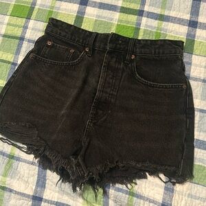 Zara black high waisted shorts